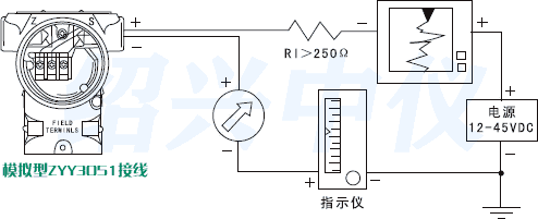 3051壓力變送器接線圖